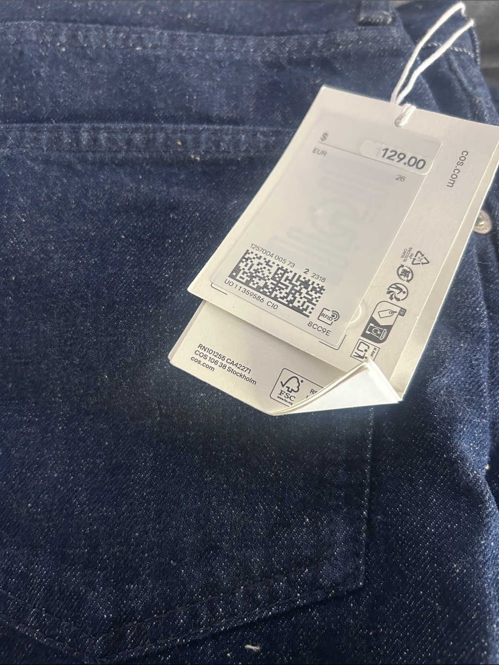 NWT (size 26) COS BAY BARREL-LEG JEANS - Picture 8 of 13